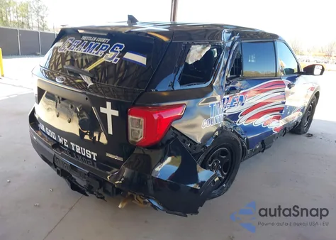 2022 Ford Police Interceptor из США, поврежденный, VIN 1FM5K8AC1NGB17619